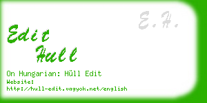 edit hull business card